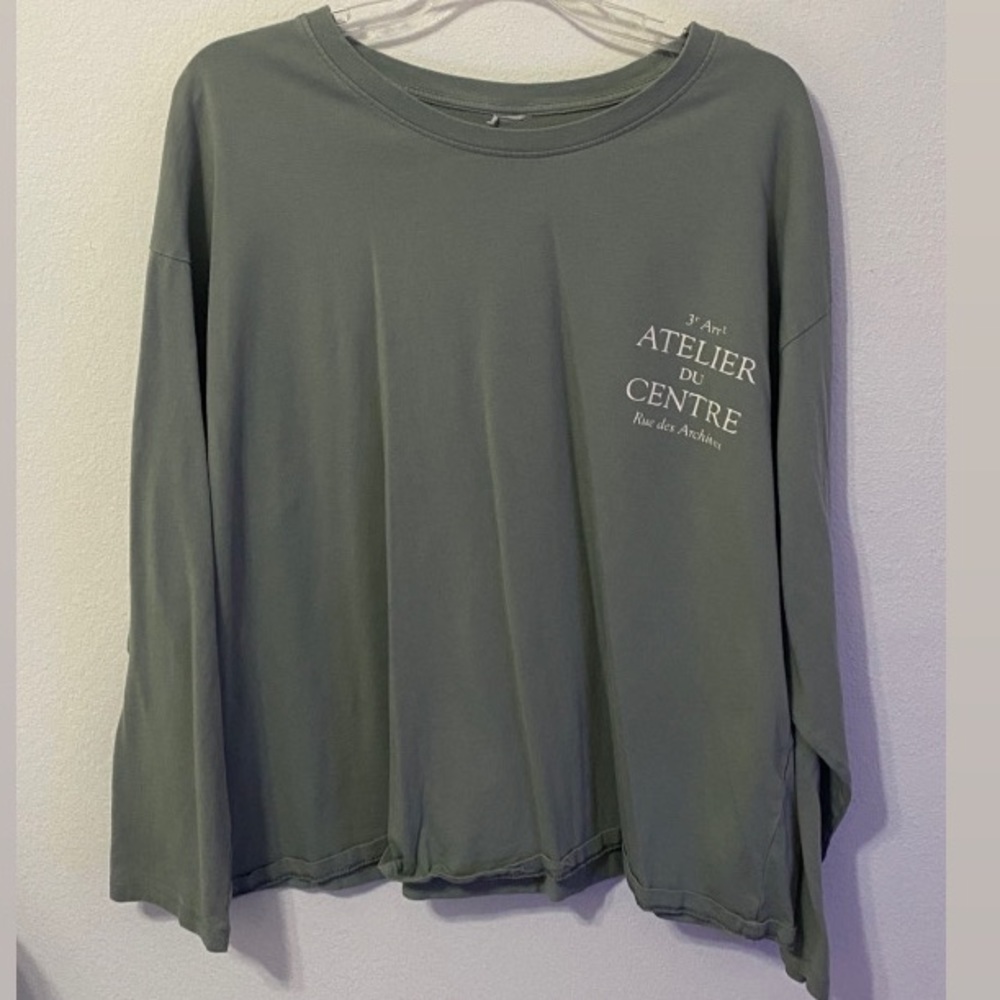 sage green long sleeve